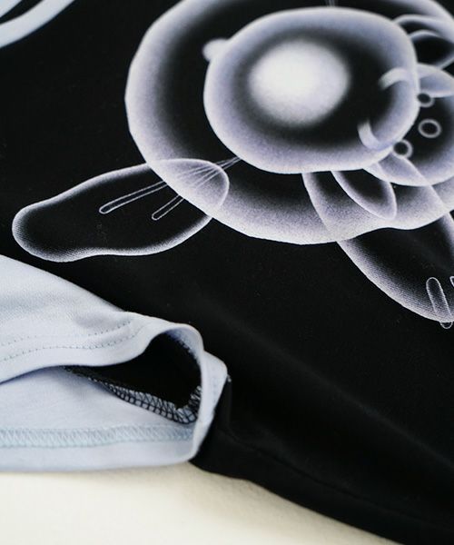 chloma.クロマ.“QUANTUM FOAM” ミニT[22AHT1/BLACK×LIGHT BLUE]