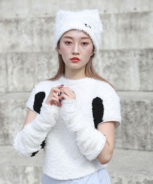 chloma.クロマ.パイルファーリーキャップ[22AG3/WHITE]