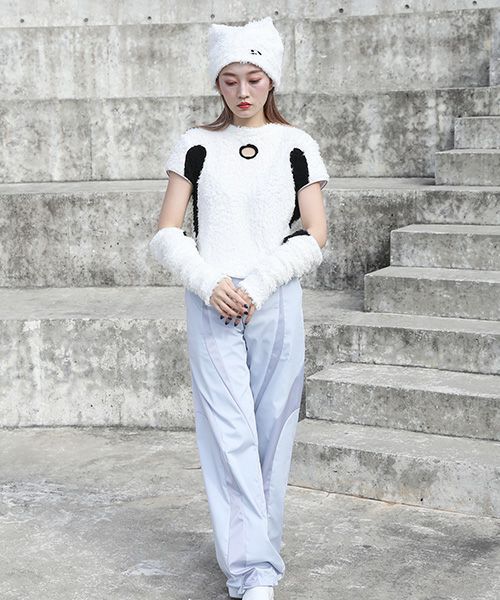 chloma.クロマ.パイルファーリーキャップ[22AG3/WHITE]