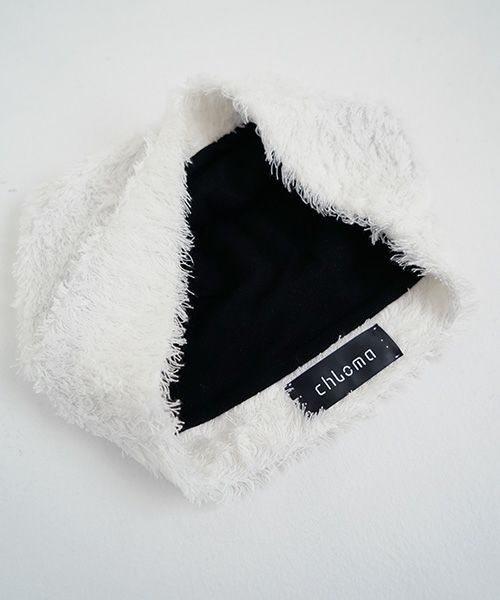 chloma.クロマ.パイルファーリーキャップ[22AG3/WHITE]