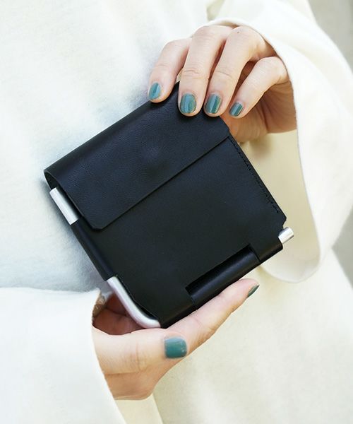 macromauro マクロマウロ.AL FOLDED WALLET [BLACK.]