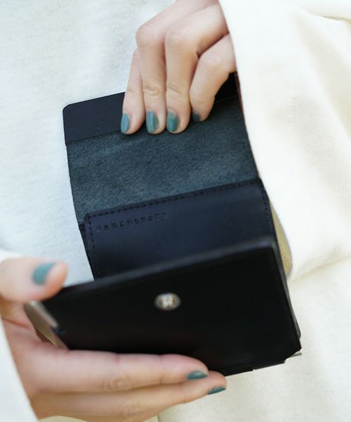 macromauro マクロマウロ.AL FOLDED WALLET [BLACK.]