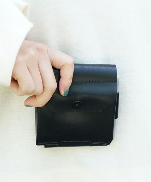 macromauro マクロマウロ AL FOLDED WALLET [BLACK.]