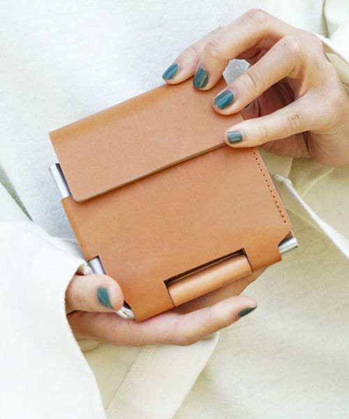 macromauro マクロマウロ.AL FOLDED WALLET [CAMEL.]