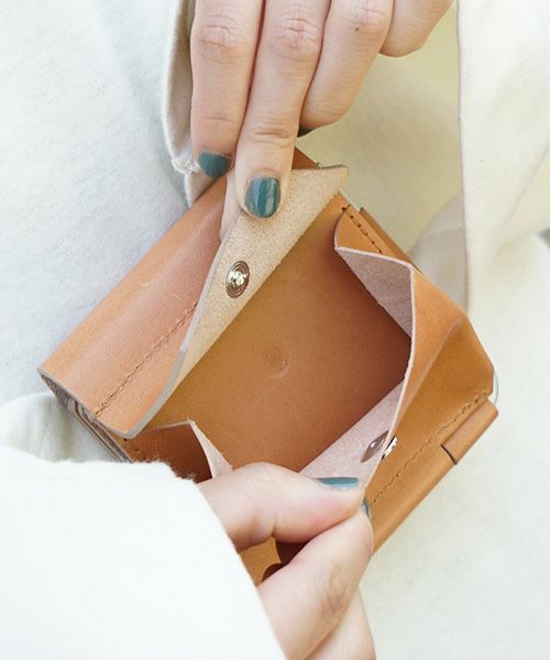 macromauro マクロマウロ.AL FOLDED WALLET [CAMEL.]