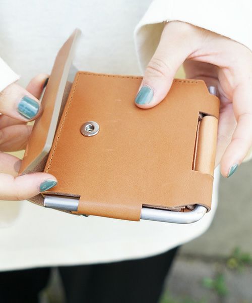 macromauro マクロマウロ.AL FOLDED WALLET [CAMEL.]