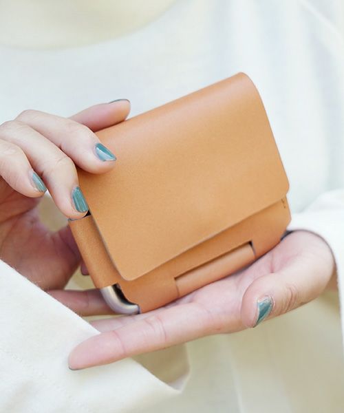 macromauro マクロマウロ.AL FRI-FOLDED WALLET [CAMEL]_