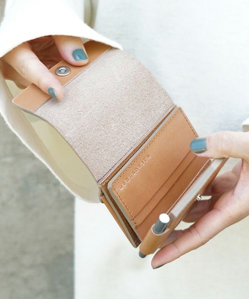 macromauro マクロマウロ.AL FRI-FOLDED WALLET [CAMEL]_