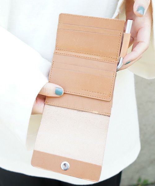 macromauro マクロマウロ.AL FRI-FOLDED WALLET [CAMEL]_