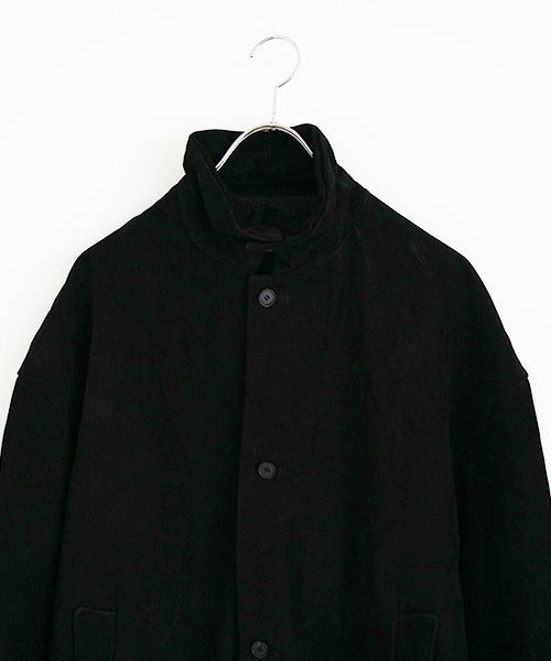 YOKO SAKAMOTO ヨーコサカモト YS - 22AW - 08 LEATHER COACHES JACKET [BLACK]