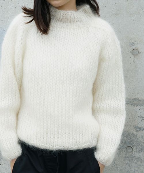 Maiami/マイアミ.Mohair New Pullover.[MMO23110/CREME]