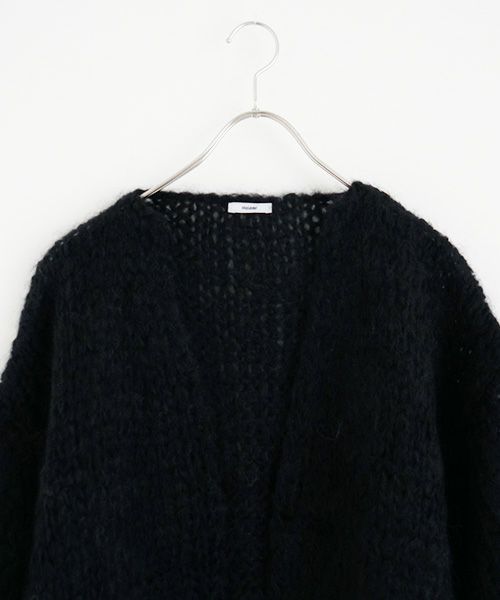 Maiami/マイアミ.Mohair Big Cardigan.[MMO23280/BLACK]