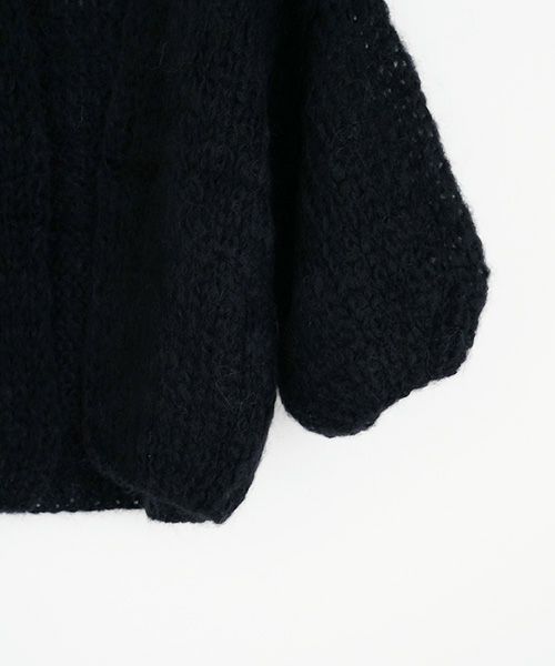 Maiami/マイアミ.Mohair Big Cardigan.[MMO23280/BLACK]