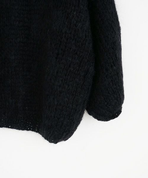 Maiami/マイアミ.Mohair Big Cardigan.[MMO23280/BLACK]