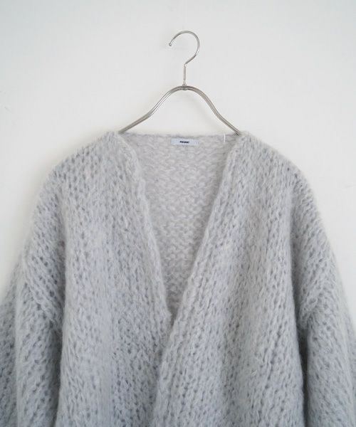 Maiami/マイアミ.Mohair Big Cardigan.[MMO23280/SMOKEY BLUE]