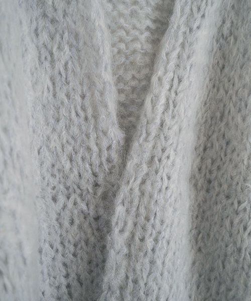 Maiami/マイアミ.Mohair Big Cardigan.[MMO23280/SMOKEY BLUE]