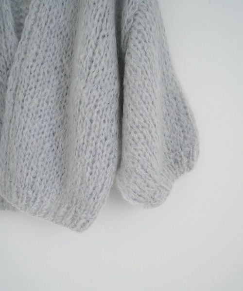 Maiami/マイアミ.Mohair Big Cardigan.[MMO23280/SMOKEY BLUE]