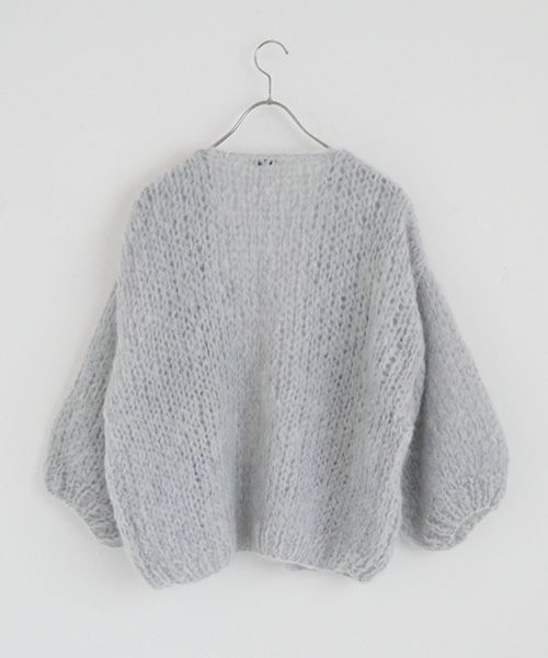 Maiami/マイアミ.Mohair Big Cardigan.[MMO23280/SMOKEY BLUE]