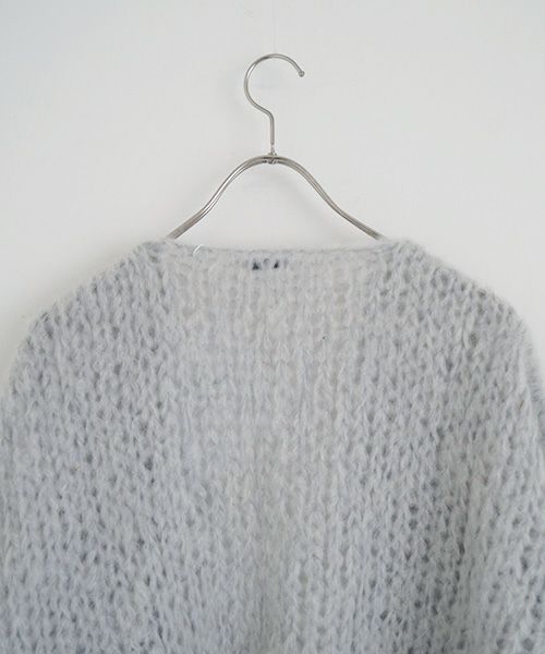 Maiami/マイアミ.Mohair Big Cardigan.[MMO23280/SMOKEY BLUE]