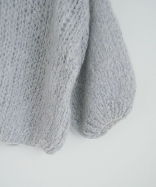 Maiami/マイアミ.Mohair Big Cardigan.[MMO23280/SMOKEY BLUE]