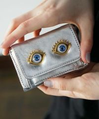 AHCAHCUM.あちゃちゅむ.お目目の財布 【silver】