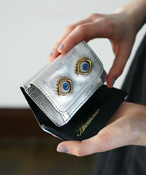 AHCAHCUM.あちゃちゅむ.お目目の財布 【silver】
