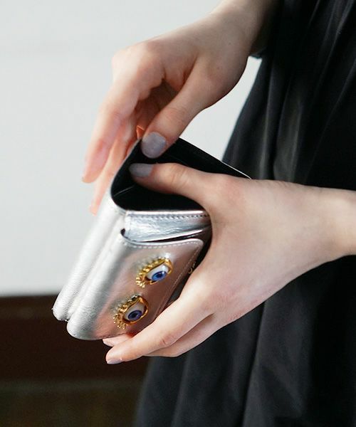 AHCAHCUM.あちゃちゅむ.お目目の財布 【silver】