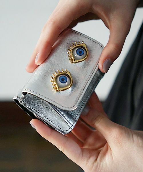 AHCAHCUM.あちゃちゅむ.お目目の財布 【silver】