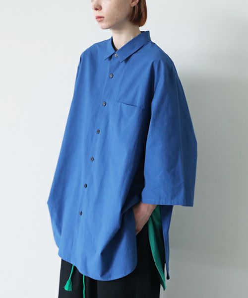 VUy.ヴウワイ.two slit half shirt vuy-s23-s01[BLUE]:s