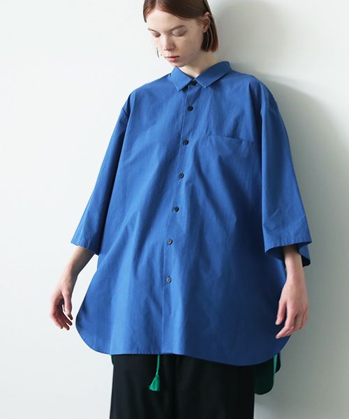 VUy.ヴウワイ.two slit half shirt vuy-s23-s01[BLUE]:s
