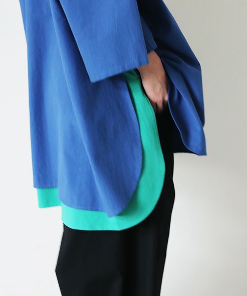 VUy.ヴウワイ.two slit half shirt vuy-s23-s01[BLUE]:s