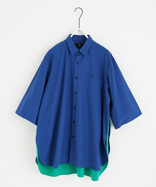 VUy.ヴウワイ.two slit half shirt vuy-s23-s01[BLUE]:s