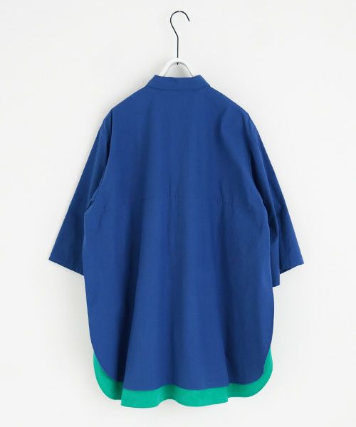 VUy.ヴウワイ.two slit half shirt vuy-s23-s01[BLUE]:s
