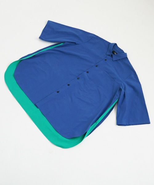 VUy.ヴウワイ.two slit half shirt vuy-s23-s01[BLUE]:s
