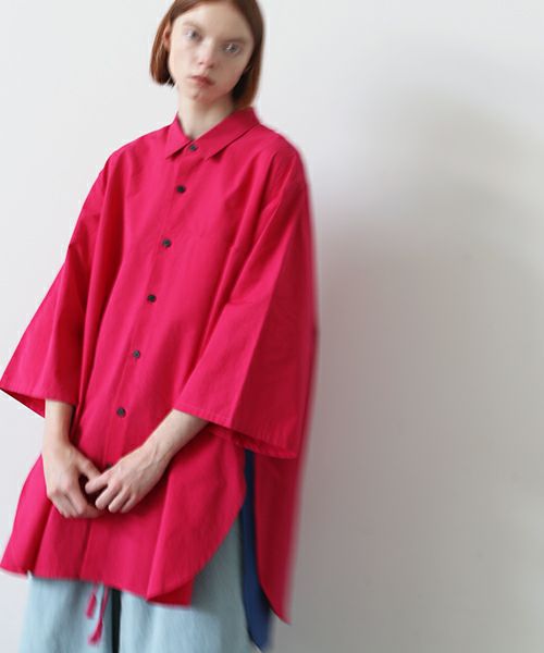 VUy.ヴウワイ.two slit half shirt vuy-s23-s01[PINK]:s_