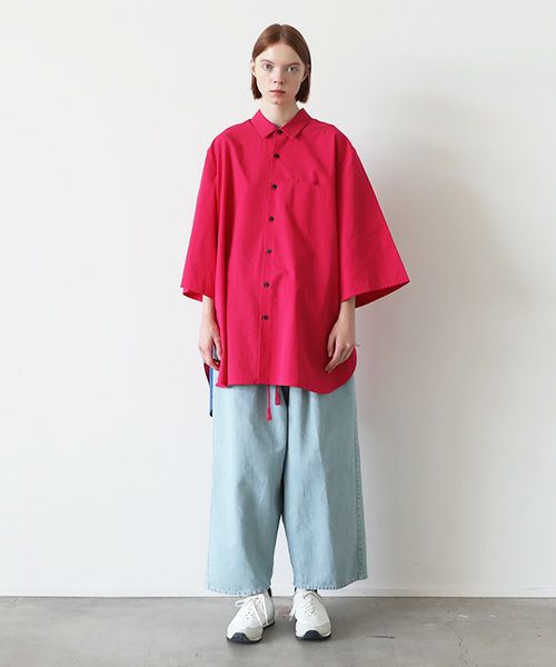 VUy.ヴウワイ.two slit half shirt vuy-s23-s01[PINK]:s_