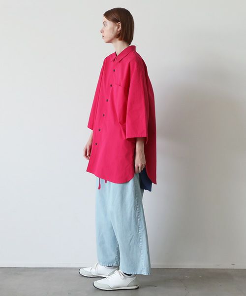 VUy.ヴウワイ.two slit half shirt vuy-s23-s01[PINK]:s_