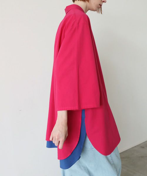 VUy.ヴウワイ.two slit half shirt vuy-s23-s01[PINK]:s_