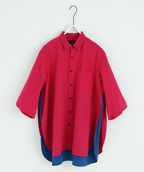 VUy.ヴウワイ.two slit half shirt vuy-s23-s01[PINK]:s_