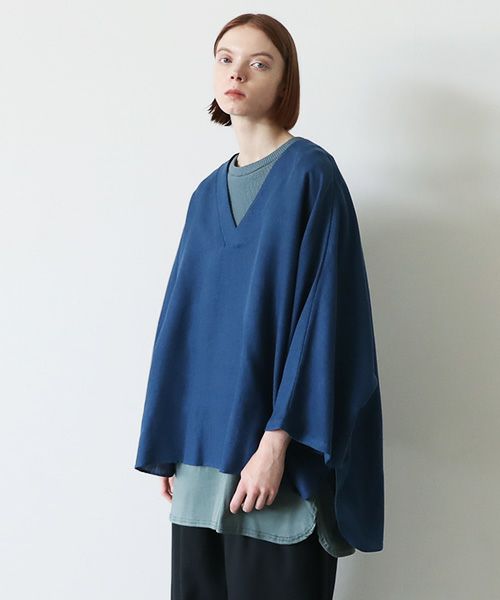 VUy.ヴウワイ.pullover v shirt vuy-s23-s03[BLUE]:s_