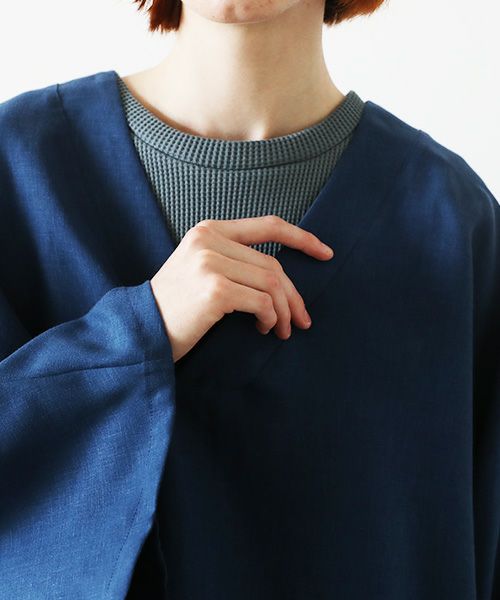 VUy.ヴウワイ.pullover v shirt vuy-s23-s03[BLUE]:s_