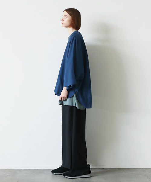 VUy.ヴウワイ.pullover v shirt vuy-s23-s03[BLUE]:s_