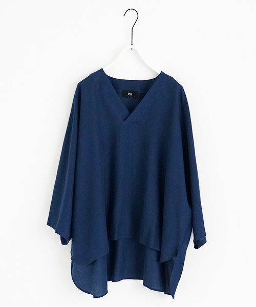 VUy.ヴウワイ.pullover v shirt vuy-s23-s03[BLUE]:s_