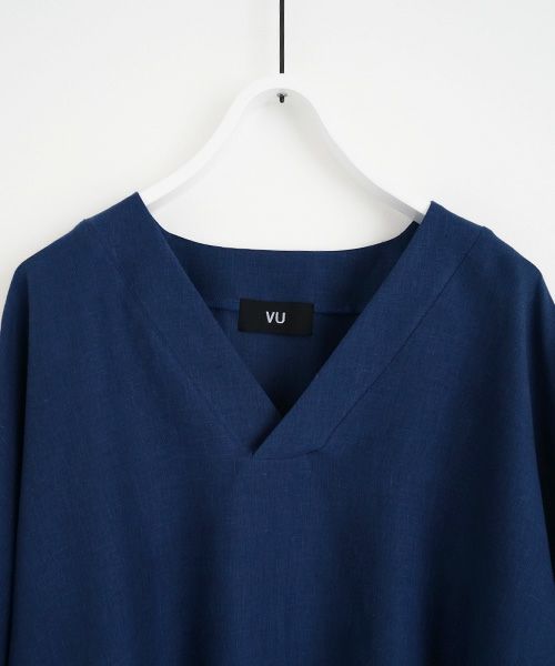 VUy.ヴウワイ.pullover v shirt vuy-s23-s03[BLUE]:s_
