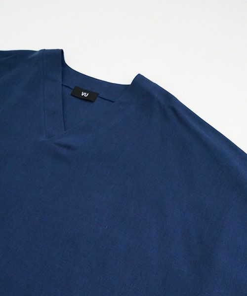 VUy.ヴウワイ.pullover v shirt vuy-s23-s03[BLUE]:s_