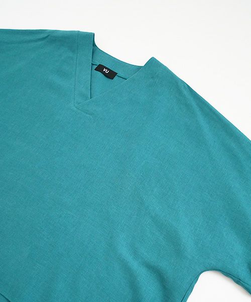 VUy.ヴウワイ.pullover v shirt vuy-s23-s03[GREEN]
