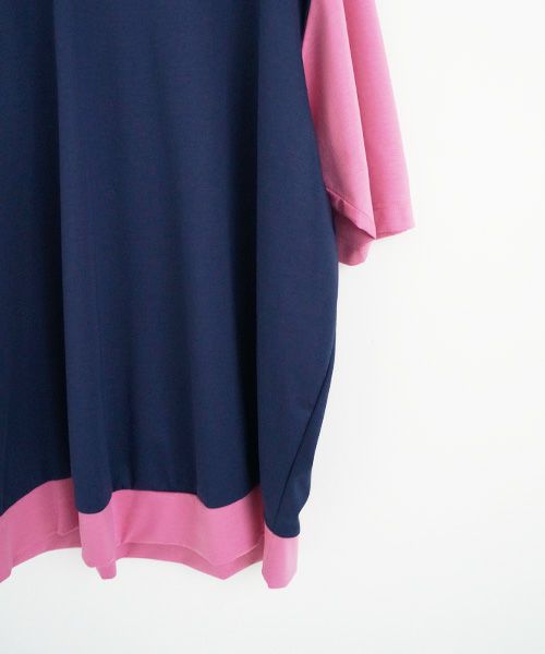 VUy.ヴウワイ.combination balloon knit vuy-s23-k01[BLUE PINK]_