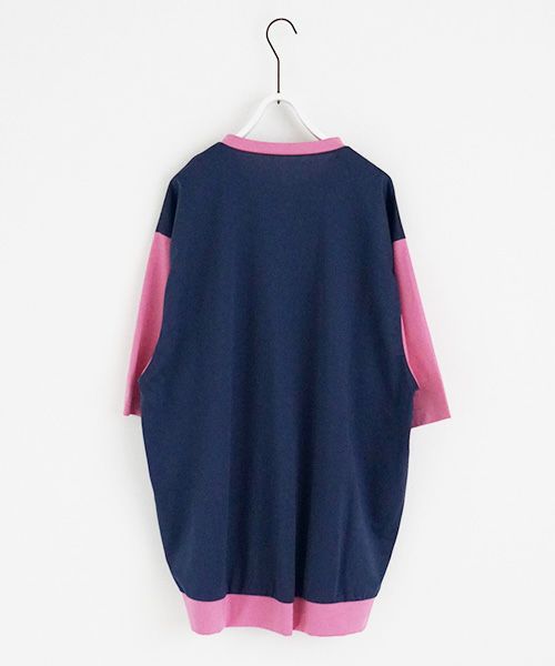 VUy.ヴウワイ.combination balloon knit vuy-s23-k01[BLUE PINK]_