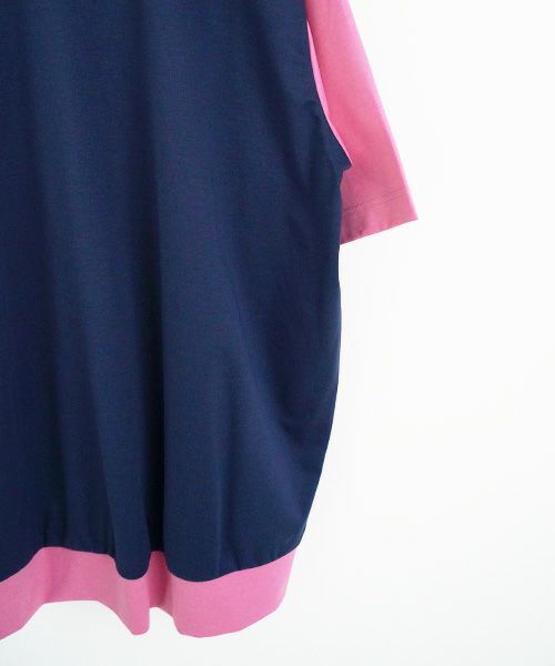 VUy.ヴウワイ.combination balloon knit vuy-s23-k01[BLUE PINK]_