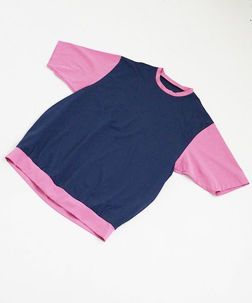 VUy.ヴウワイ.combination balloon knit vuy-s23-k01[BLUE PINK]_